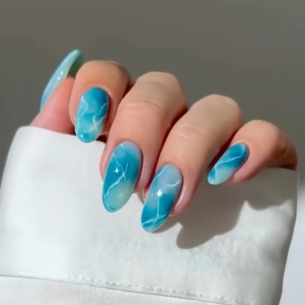 24 Pieces Fake Press On Nails